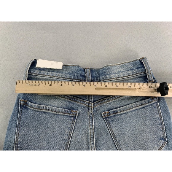 Cello Jeans Womens 00 23 Blue Super High Rise Mom Fit Distressed Denim Authentic - Picture 4 of 13